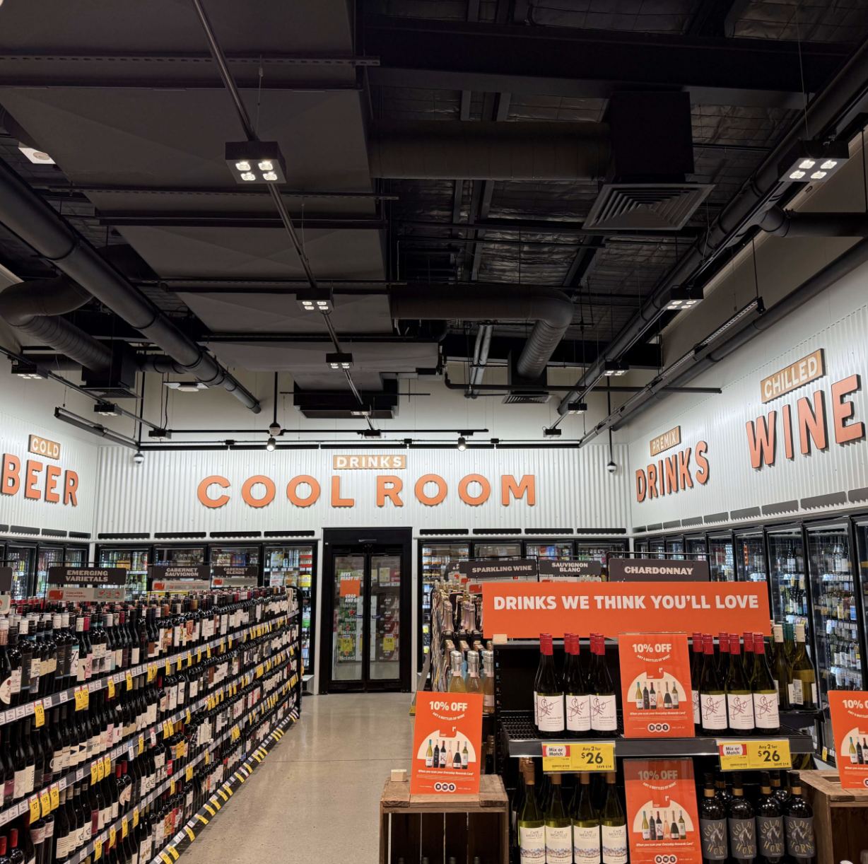 BWS internal rebrand wall signage