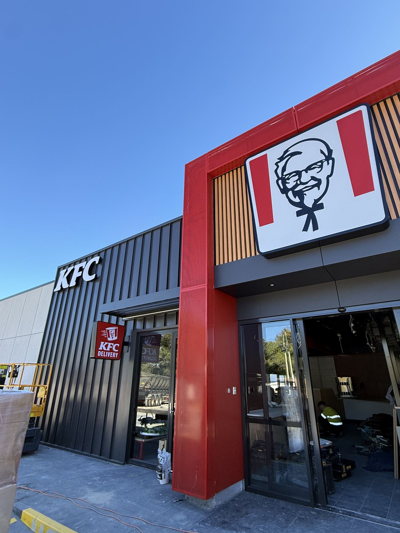 KFC external illuminated lightboxes